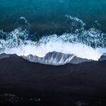 A,Beautiful,Drone,View,Of,Black,Sand,Beach,In,Iceland